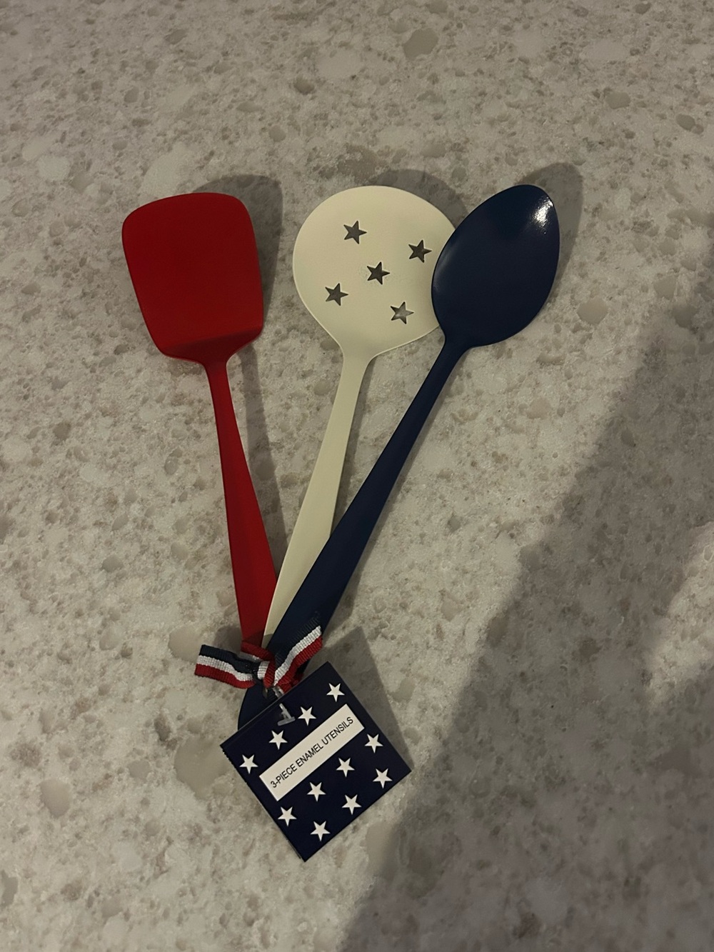“New” Patriotic Kitchen Utensil Set - Red, White & Blue